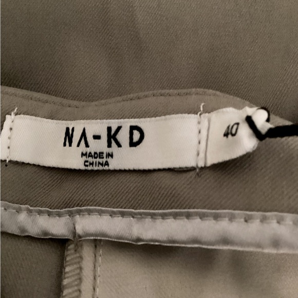 NA-KD Biocolor wide leg pants Sz 40 NWT - Picture 5 of 9